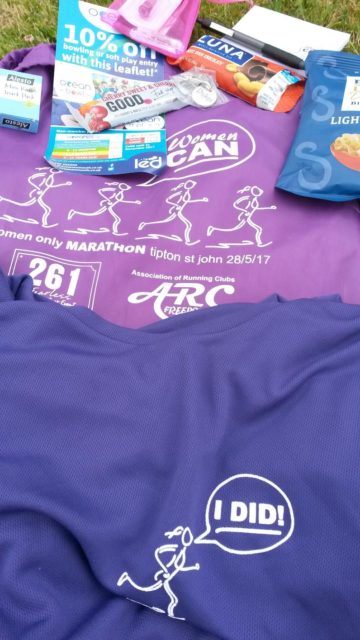 Women Can marathon goodie bag