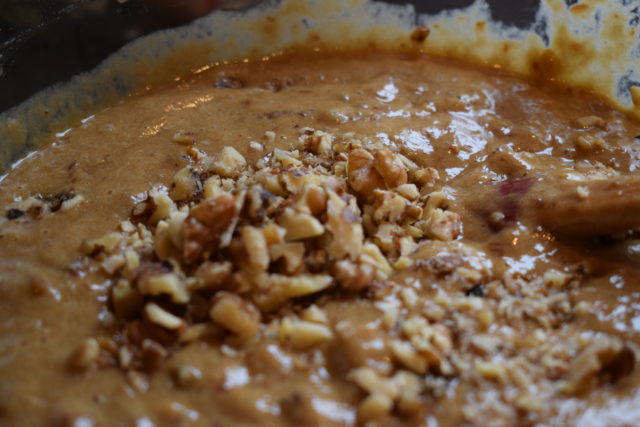 Making Tamarind date cake