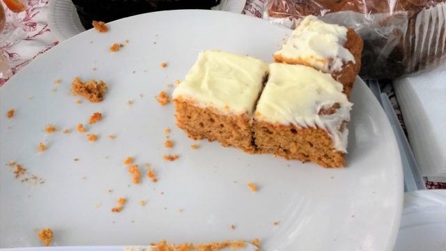 Sweet potato cake - not much left