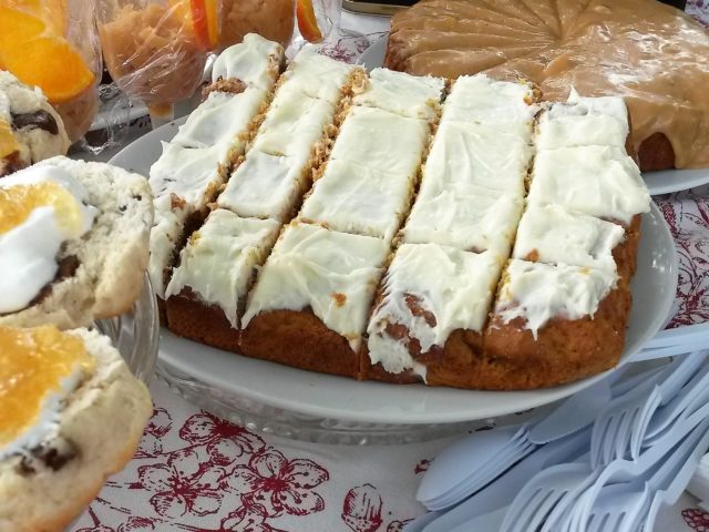 Sweet potato cake - the finished product