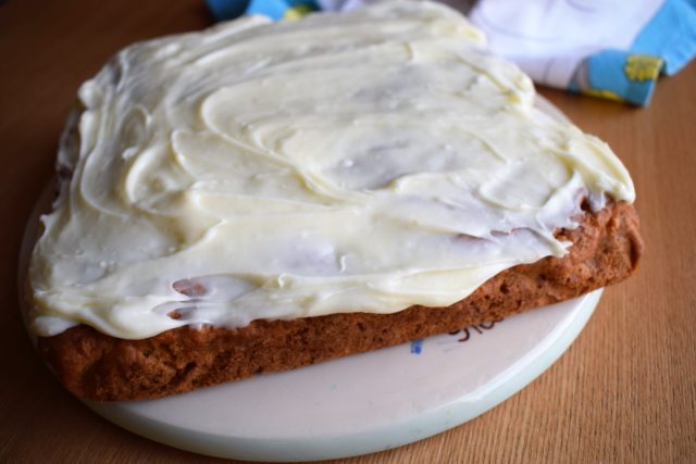 Sweet potato cake with cream cheese icing