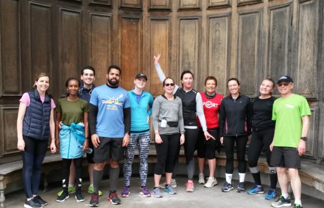 Runners who ran with me at the meet the pacers event in preparation for the Hackney Half.