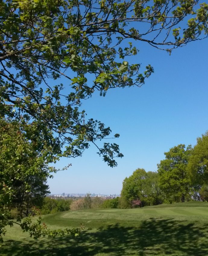 Central London in the distance